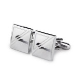 Silver-Toned Cufflink