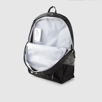 Unisex Black & White Brand Logo Print Backpack- 21.3 Ltrs